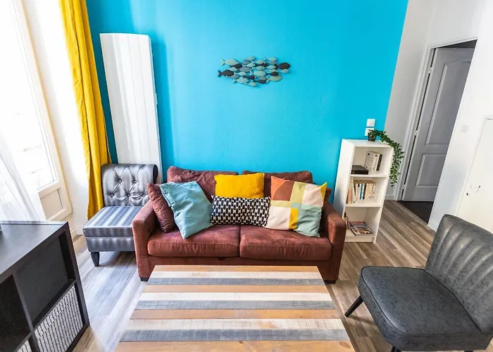 Appartement Bleu Caraibes T4 Proche Gare Et Vieux Port